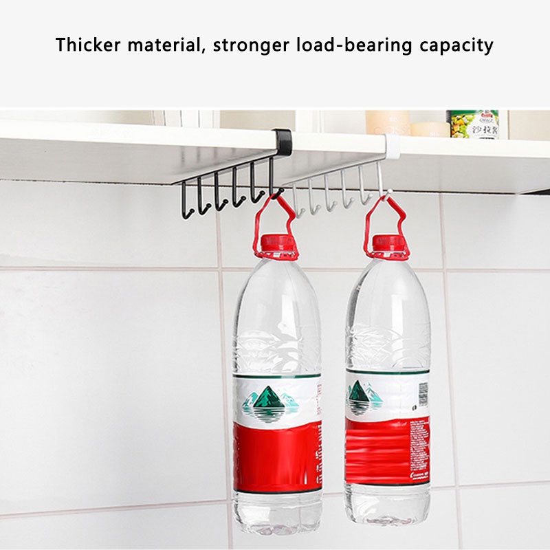 Giá Treo 6 Móc Đa Chức Năng Dùng Cho Tủ Quần Áo, Nhà Bếp