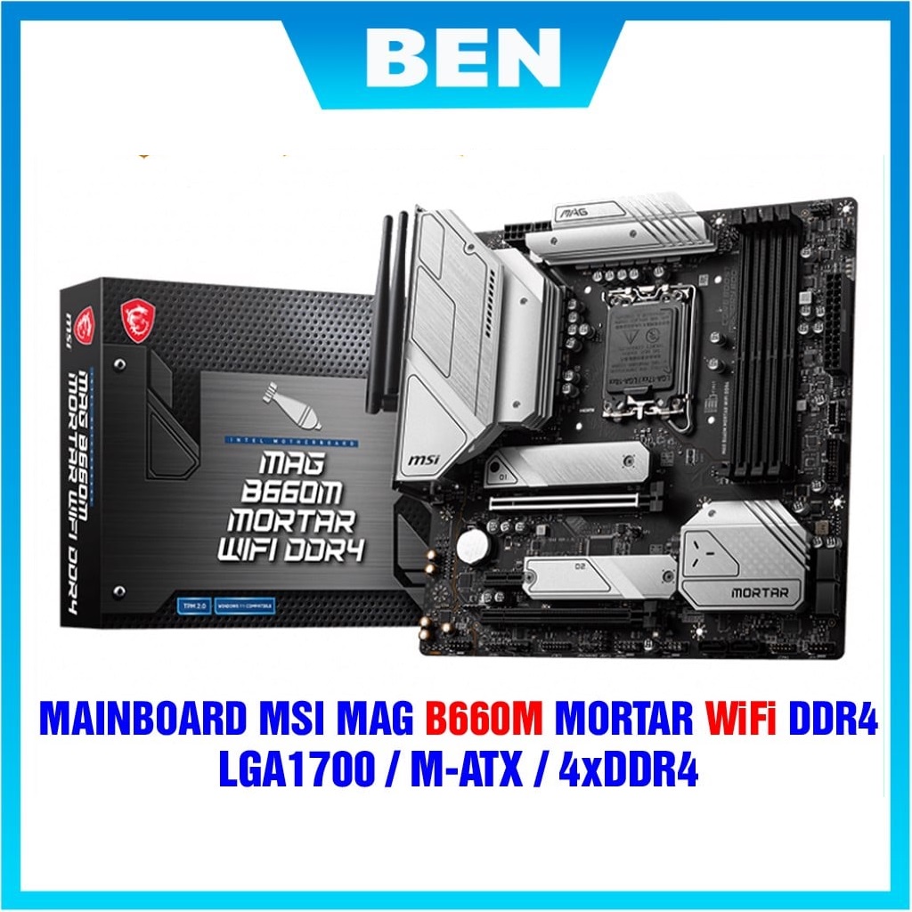 Mainboard MSI MAG B660M MORTAR DDR4  ASROCK B660M PRO RS