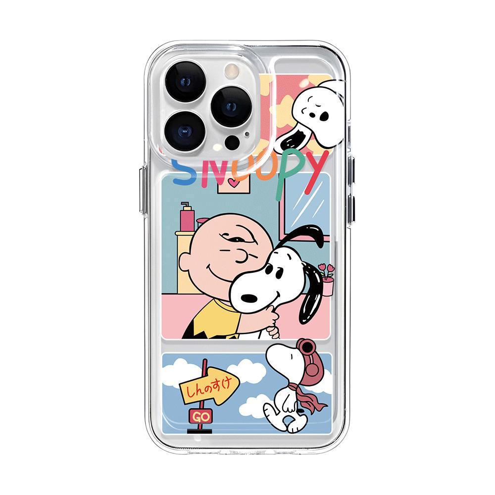 Ốp Điện Thoại Trong Suốt In Hình Snoopy Cho iphone 14promax 13 12 11 7Plus 7 8 X XS Max