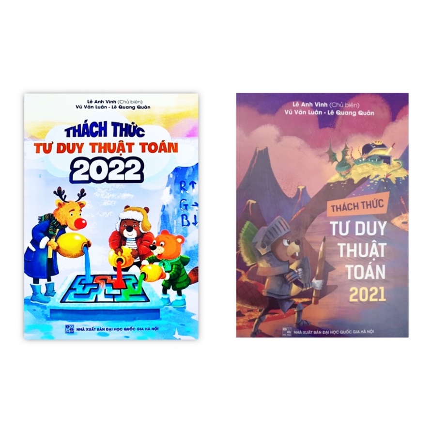 Sách - Combo Thách thức tư duy thuật toán 2020 - 2021 - 2022 - 2023