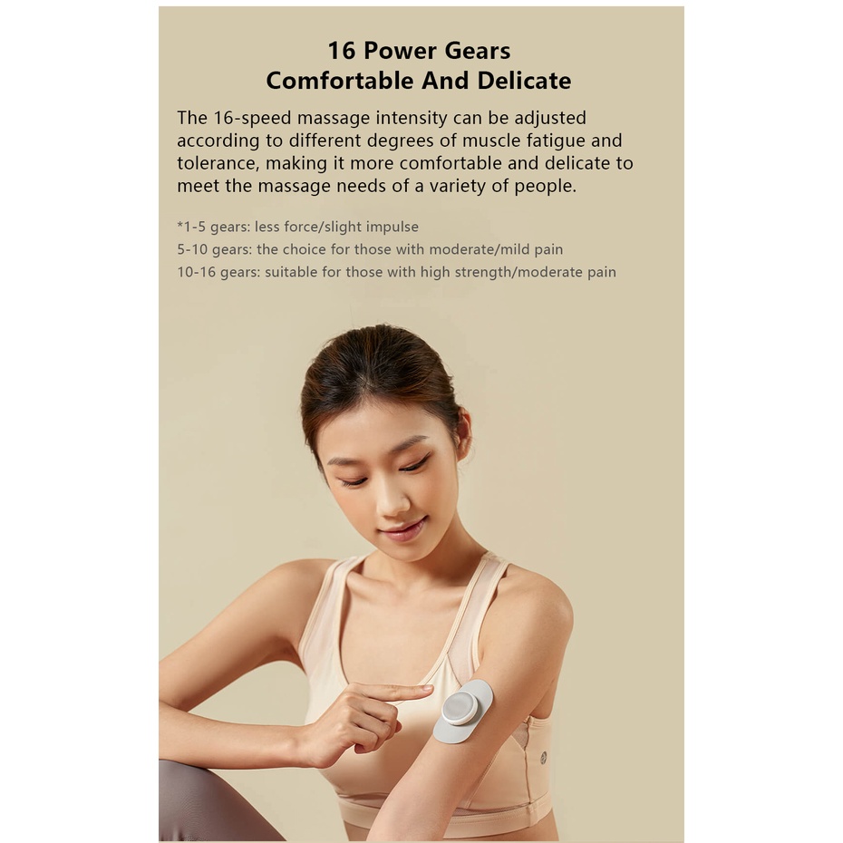 Youpin LF Leravan Miếng Dán Massage Toàn Thân Thư Giãn Cơ Bắp Chạy Điện Kèm Hộp Sạc