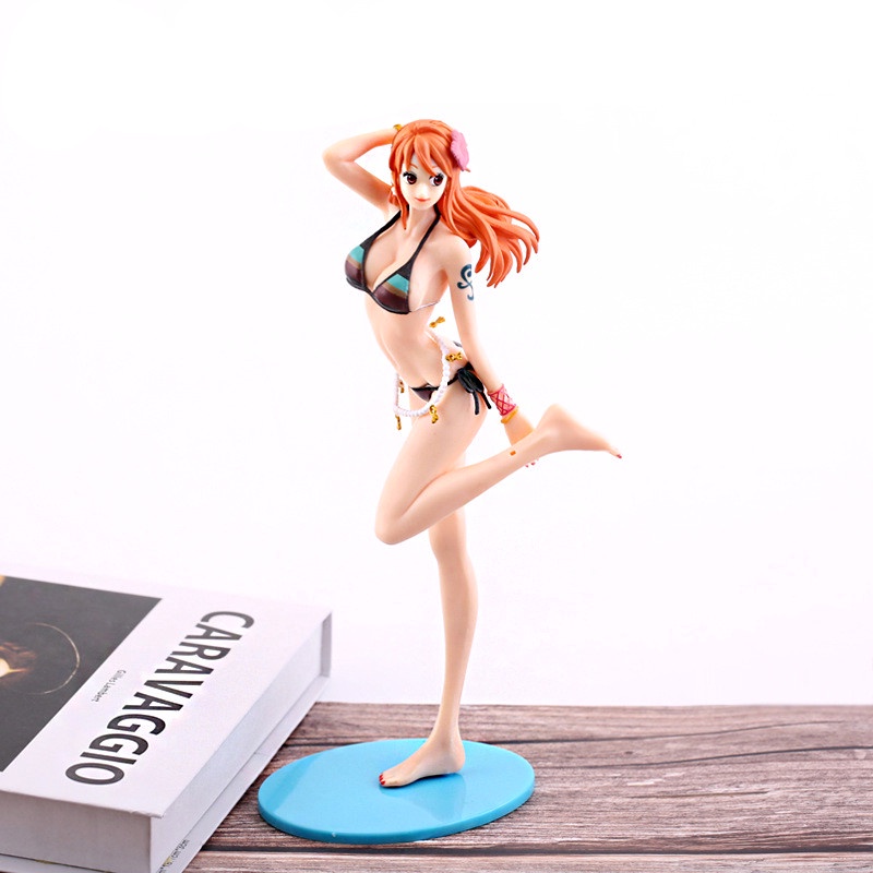 Mô Hình Búp Bê Nami / Nữ Anime One Piece 24CM Bằng PVC Gợi Cảm