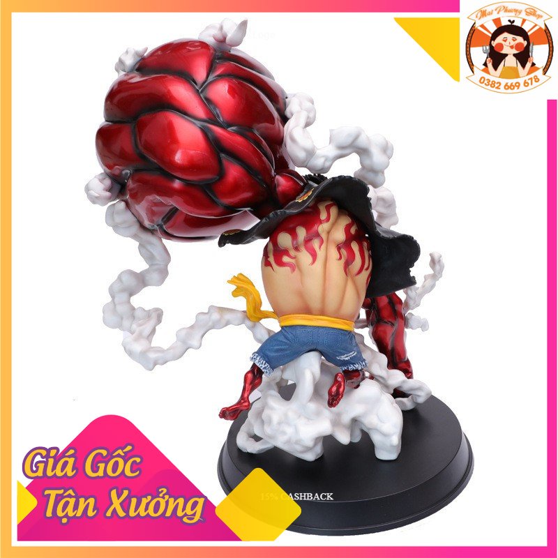 Mô hình nhân vật hoạt hình Luffy One Piece Gear 4 25cm