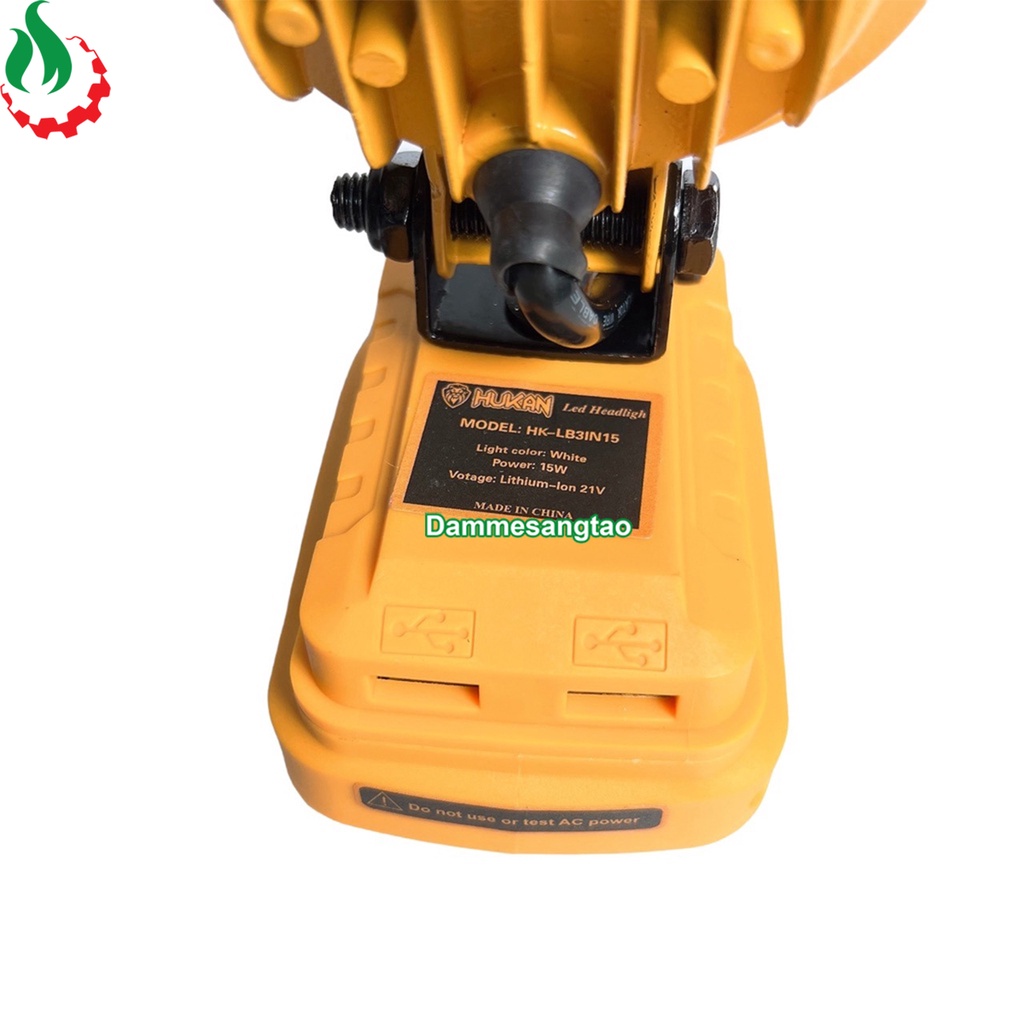 Đèn led siêu sáng HUKAN 21V HK-LB3IN15 3inch 12Led 15W (Không pin)