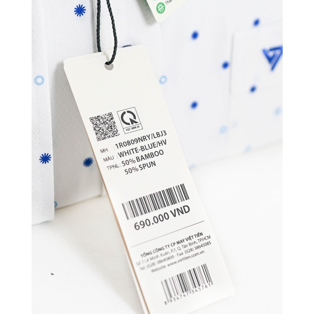 Áo sơ mi nam Việt Tiến tay dài