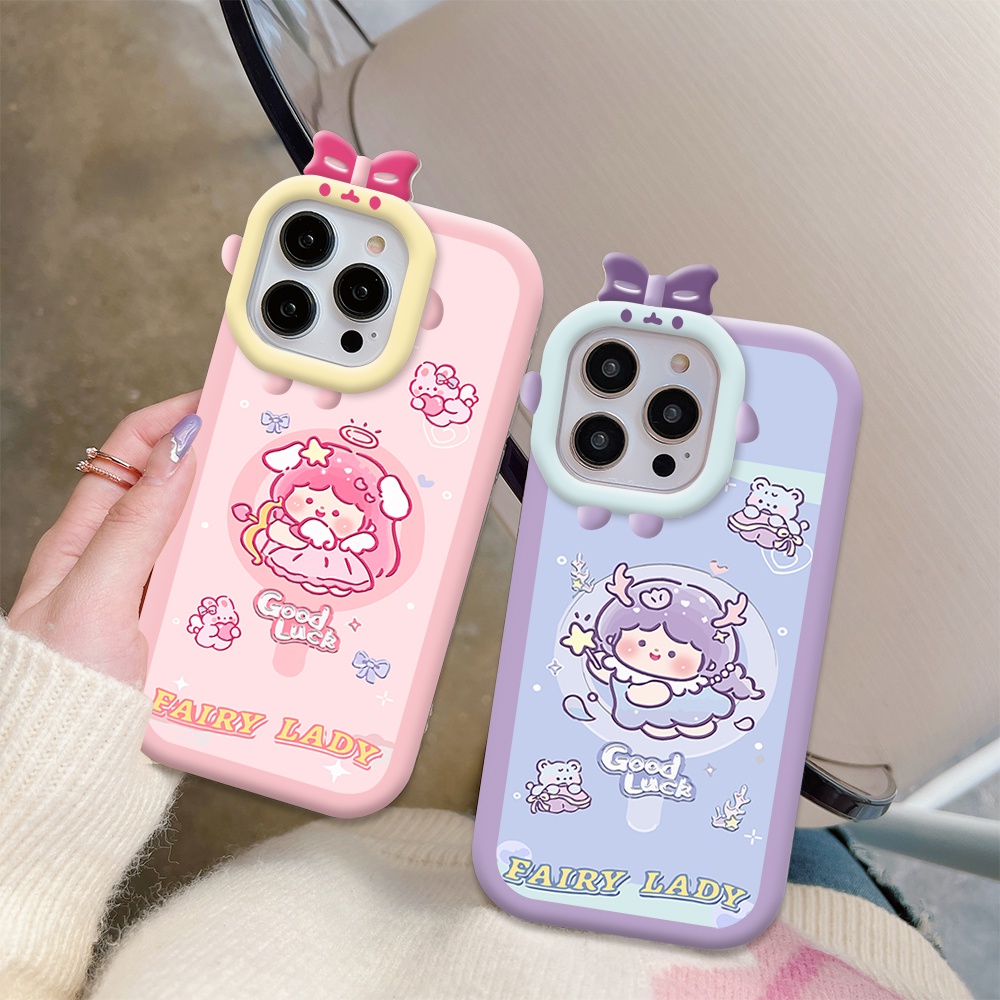 Realme Narzo 50 Cartoon Gloomy cho Ốp lưng điện thoại In Hình Cute Girl