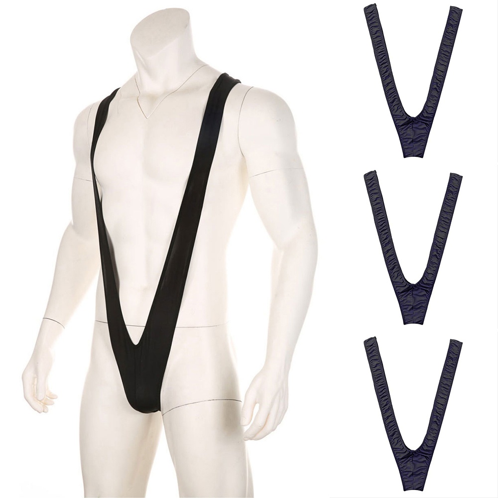 Underwear Thongs Jumpsuit Lingerie Mens One Piece See Bodysuit Through