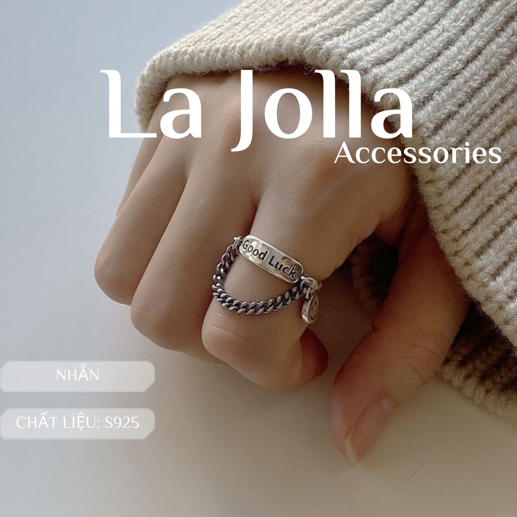 Nhẫn đeo ngón trỏ may mắn goodluck unisex