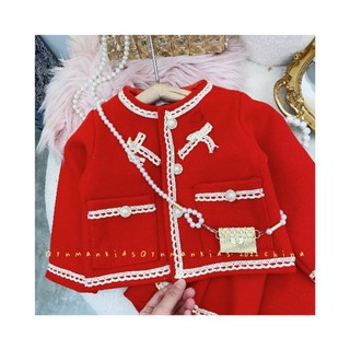 (Sale lẻ size) Set váy dạ cho bé gái chất dày ấm, chỉ còn size 1