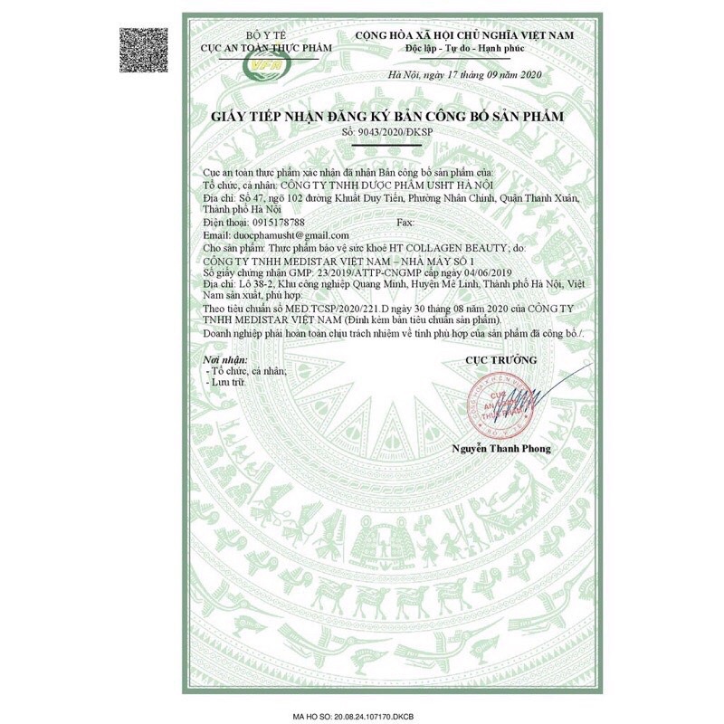 Viên uống trắng đẹp da, ngăn ngừa lão hoá HT Collagen