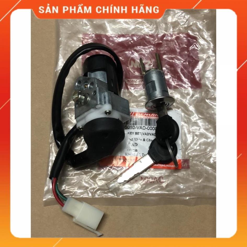 BỘ Ổ KHÓA VÀ CÔNG TẮC XE ANGEL 100CC MÃ VAD SYM