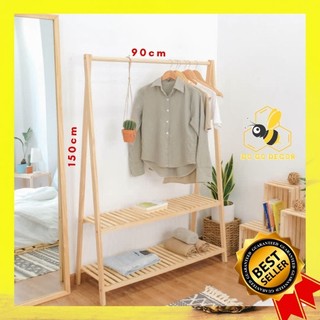 [NOWSHIP] Giá Treo Quần Áo Gỗ Thông Lắp Ghép - Kệ Treo Quần Áo Cao Cấp Giá Xưởng Bảo Hành 12 Tháng