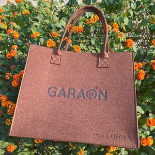 Túi xách chất liệu da lộn dày dặn garaon from lohas, túi tote tiện dụng