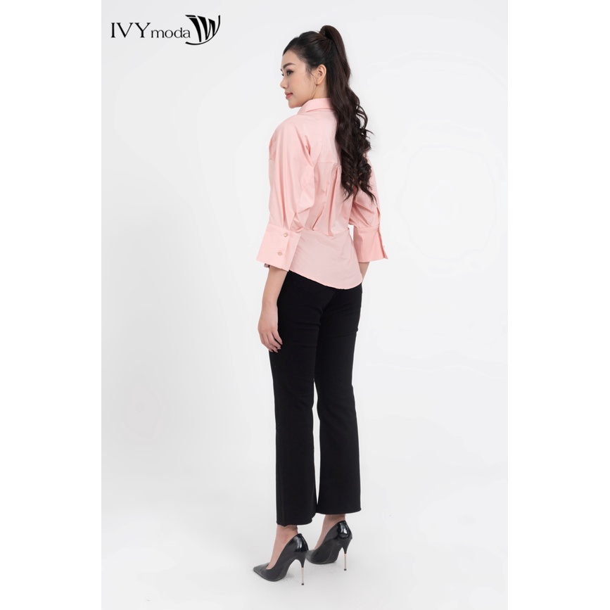 Quần jeans nữ ống loe IVY moda MS 25M7819