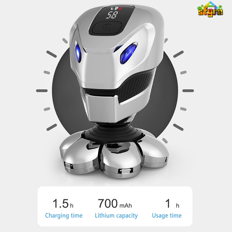 Máy Cạo Râu Điện 7 Trong 1 Không Dây Chống Thấm Nước Có Thể Sạc Lại Cho Nam