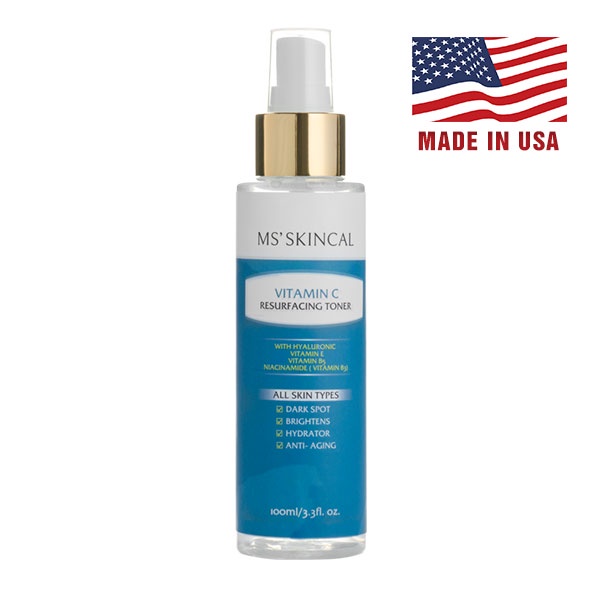 Nước cân bằng phục hồi độ ẩm, tái tạo da thế hệ mới Ms'skincal Vitamin C resurfacing toner dành cho da nám sạm