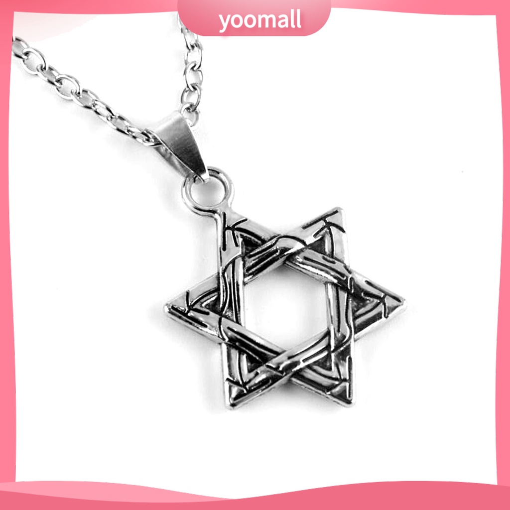 Vòng cổ Mặt Hình Lục Giác Phong Cách Hip Hop Thời Trang