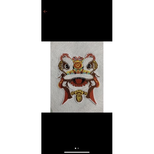 Sticker/Patch/Logo Thêu Ủi hình kỳ lân 18cm