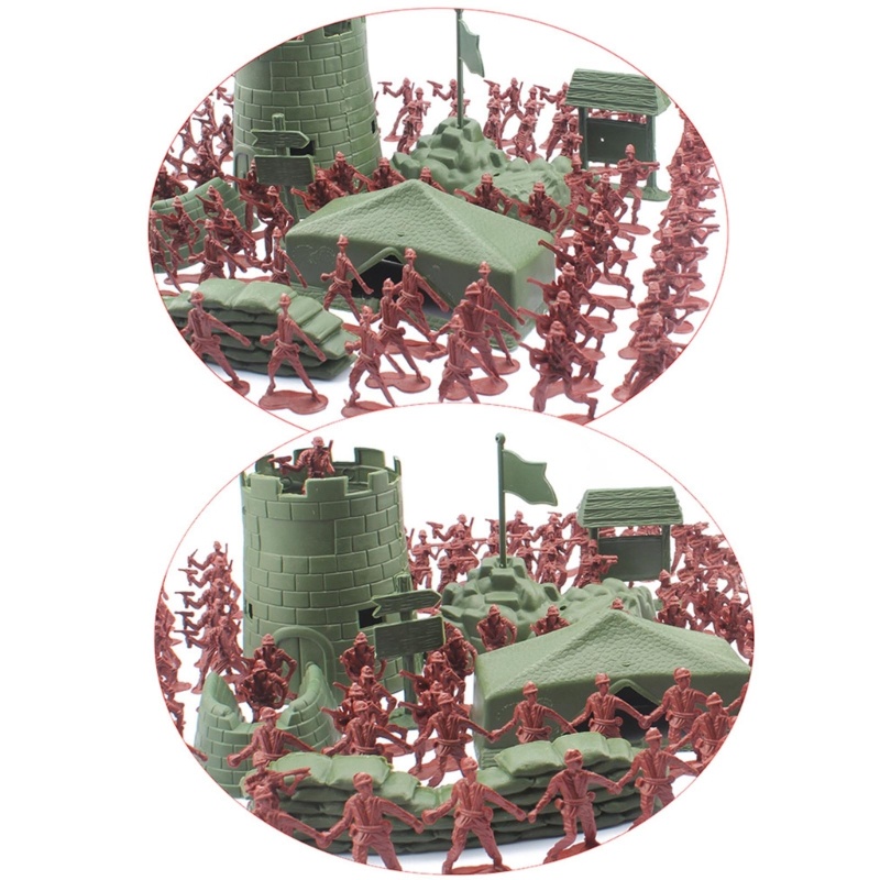 Fol Set 100 Mô Hình Lính Đồ Chơi Nhiều Mẫu Mã Cho Halloween