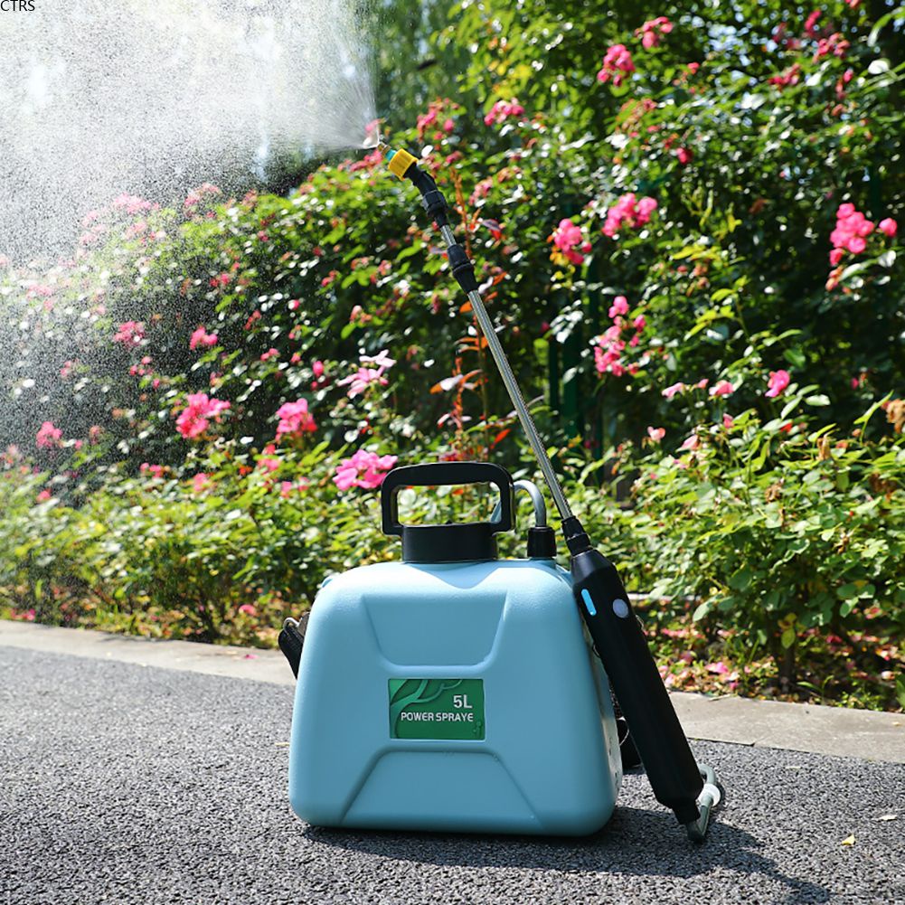 1 Cái Bình Xịt Điện 5L Bình Tưới Nước Đeo Vai Trong Vườn Súng Phun Nước Tự Động 2 Đầu/Mang Theo Nhẹ/Bình Tưới Vườn Bình Tưới Nước