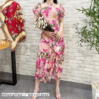 Đầm Cổ Yếm Hoa Rớt Tay