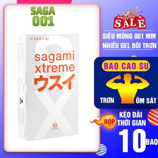 Bao cao su Sagami Superthin, bcs siêu mỏng, kéo dài thời gian QH kiểu truyền thống - 01 hộp