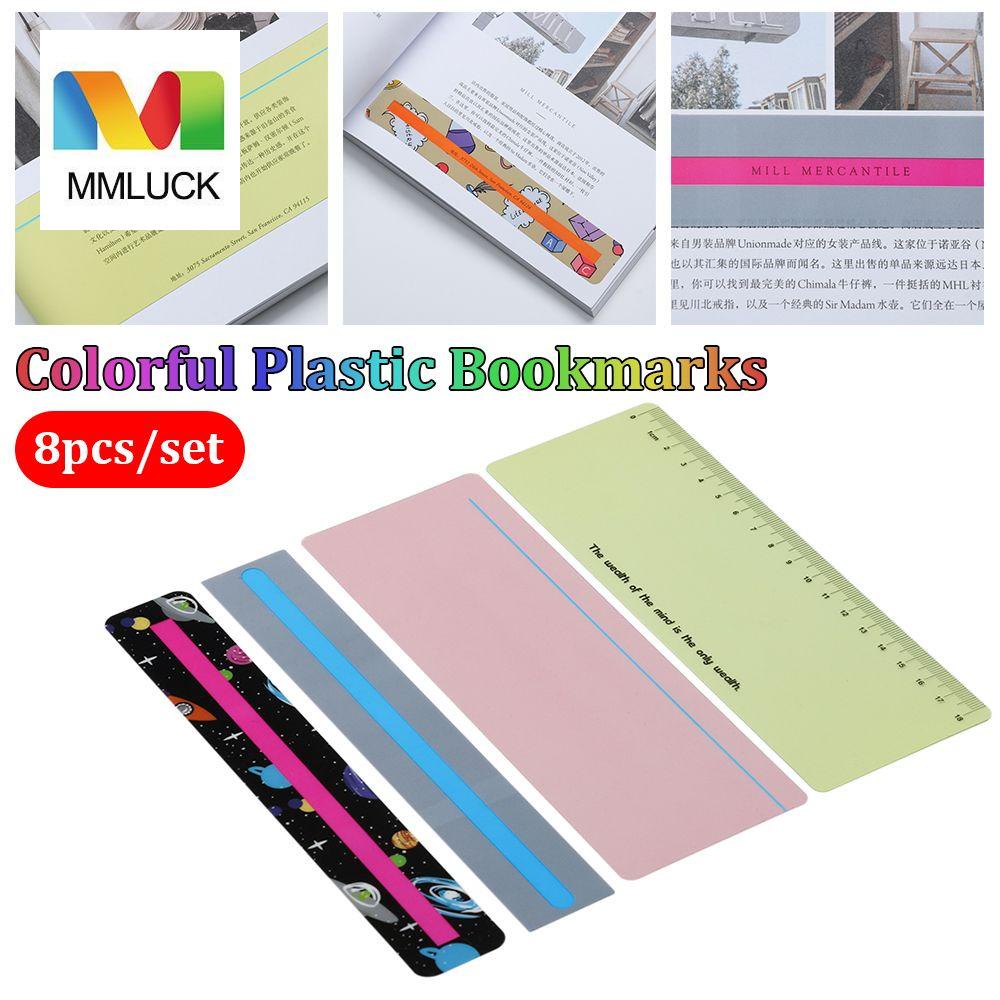 Set 8 Miếng Dán Định Vị Đọc Sách Sáng Tạo Dùng Làm Thẻ Đánh Dấu Trang Sách Cho Bé
