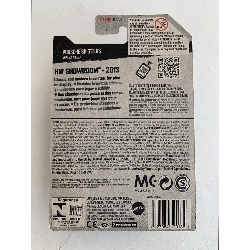 Hot Wheels Porsche 911 GT3 RS