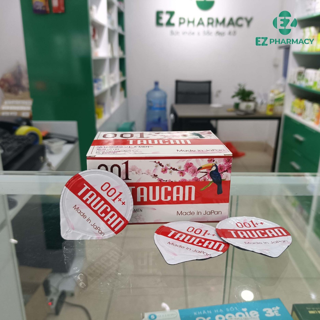 TAUCAN Bao cao su siêu mỏng 0.01 kéo dài thời gian nhập khẩu Nhật Bản 1 cái  - EZ Pharmacy