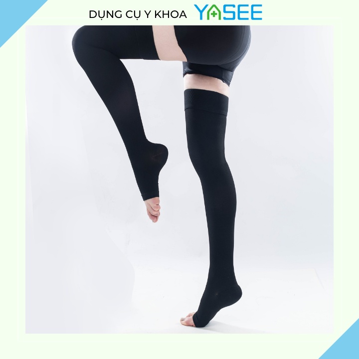 Vớ đùi y khoa YASEE công nghệ Mỹ - Cấp độ 1/2- Chống Suy giãn tĩnh mạch chân hiệu quả, hết phù nề chân - Chính hãng