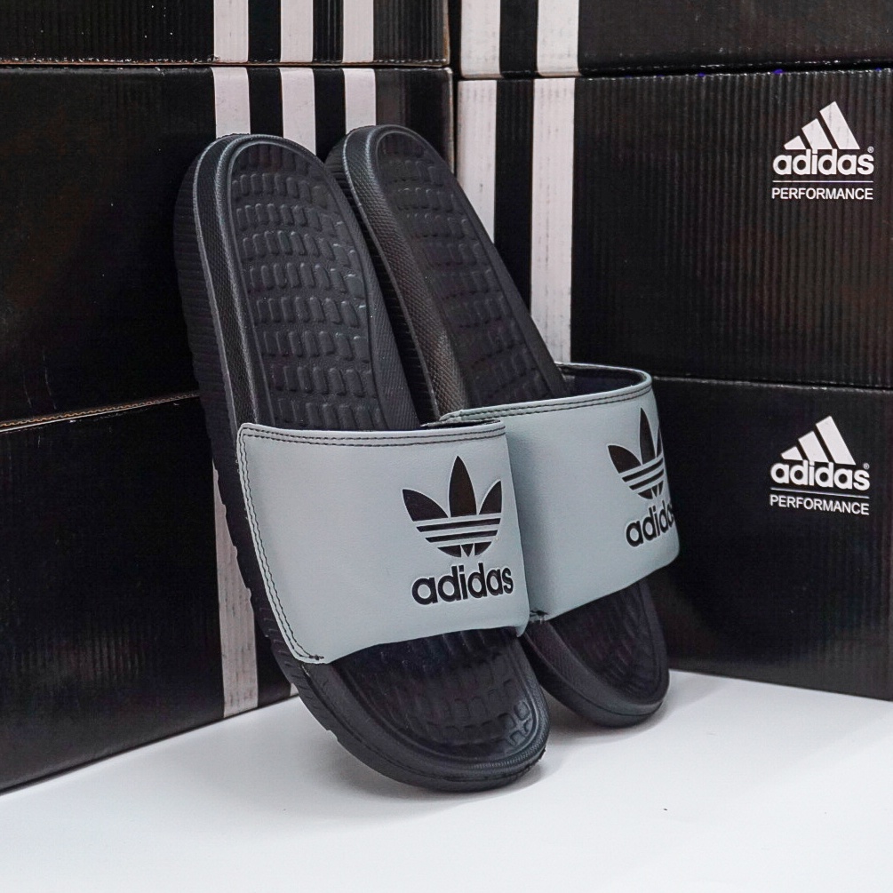 Dép adidas nam quai ngang thể thao siêu nhẹ - logo in nổi - không bong tróc - chất liệu đế càng đi càng êm
