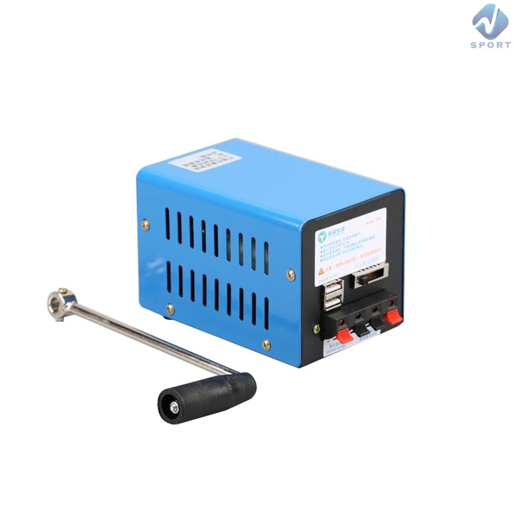 Máy Phát Điện Quay Tay Khẩn Cấp Đa Năng 20W 20W Di Động Cho Hoạt Động Ngoài Trời