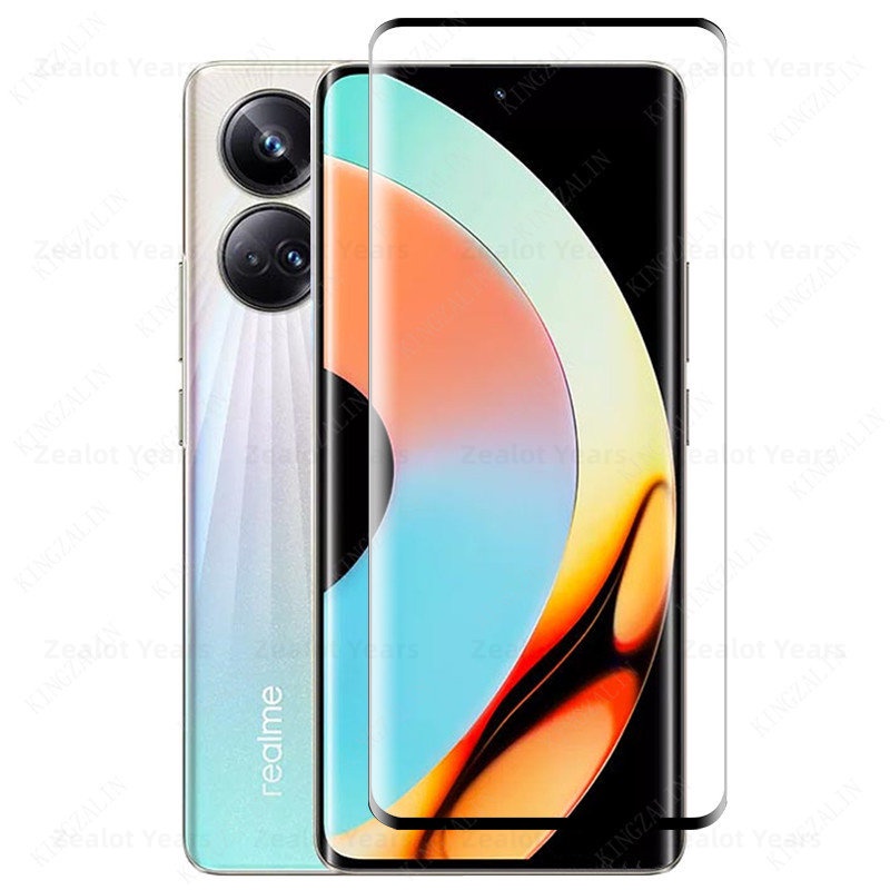 Kính Cường Lực Bảo Vệ Màn Hình Viền Cong 2 Trong 1 Cho Realme 10 Pro Plus Realme 10Pro +