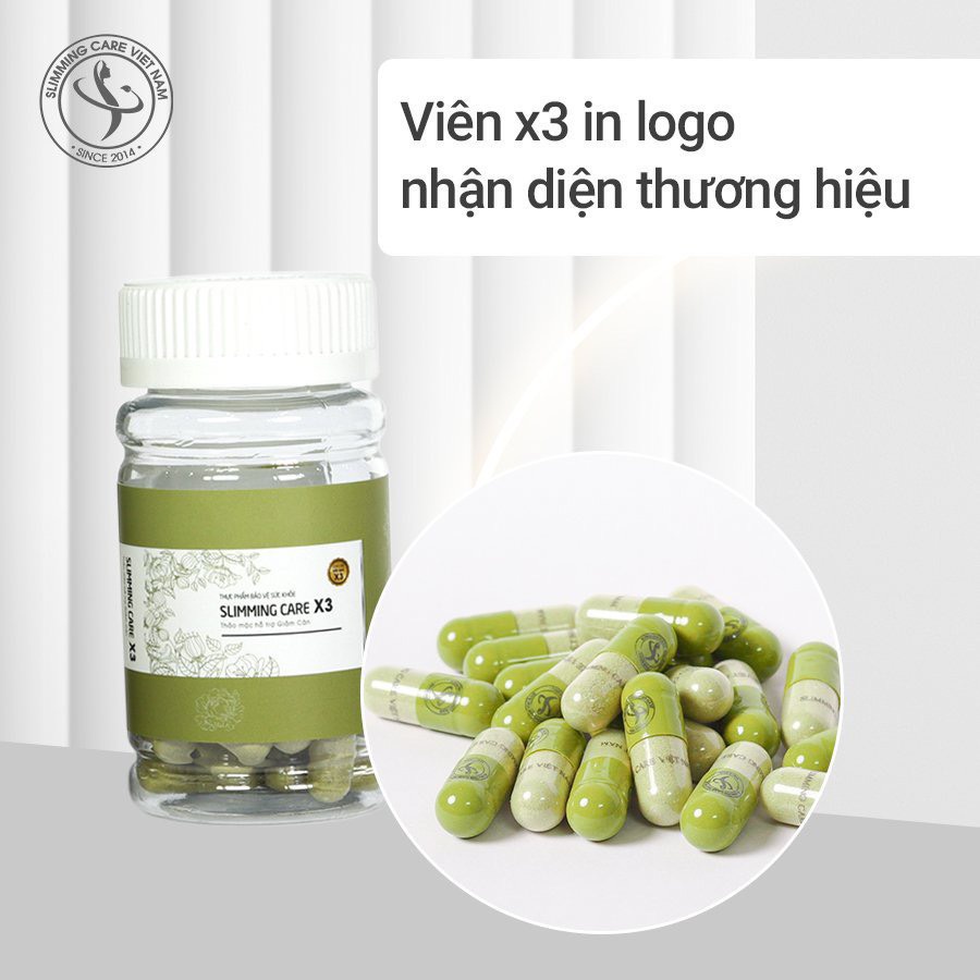 Viên uống hỗ trợ giảm cân Slimming Care X3 chiết xuất thảo mộc, đốt mỡ an toàn hộp 15/30 viên - Gazumi Beauty