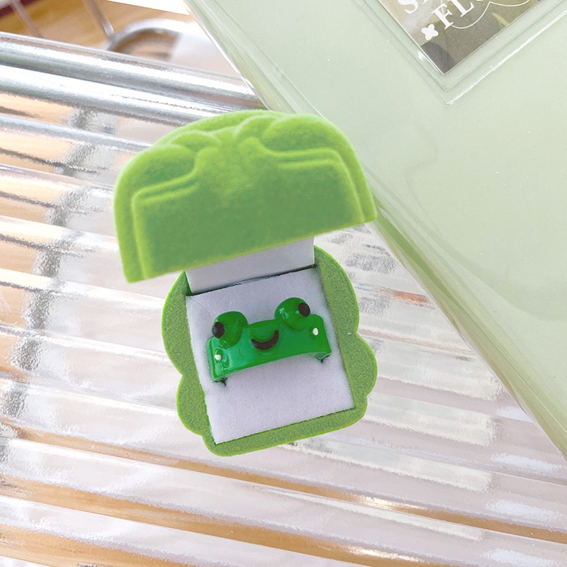 Hộp Đựng Trang Sức Hình Ếch Hoạt Hình Ốp HSU