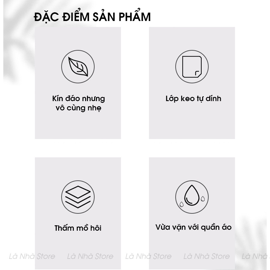 [Có che tên] Combo 3 miếng dán thấm hút dán dưới nách áo Ova, tấm lót siêu mỏng ngăn đổ mồ hôi, hạn chế mùi hôi nách.