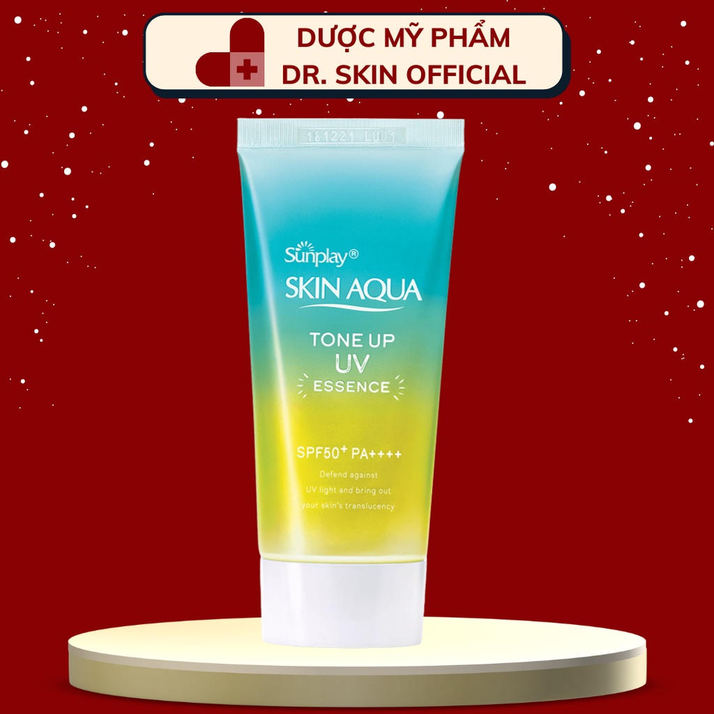 Kem chống nắng Skin Aqua Tone Up UV Essence mint 80g Màu Xanh Vàng