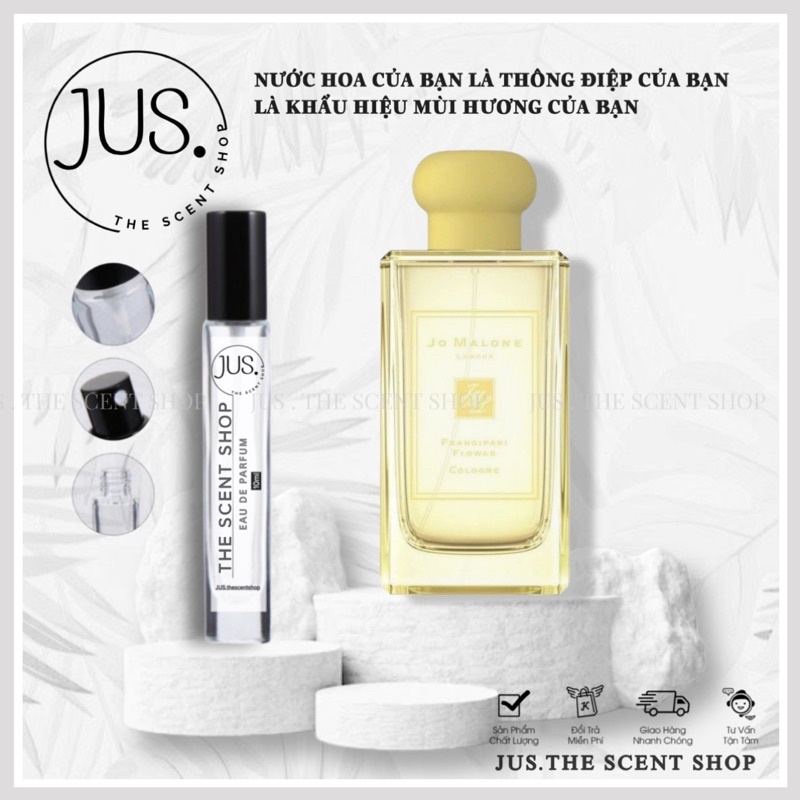 nước hoa jo malone frangipani 10ml dạng xịt. [ 𝐉𝐔𝐒.𝐓𝐡𝐞𝐬𝐜𝐞𝐧𝐭 ]