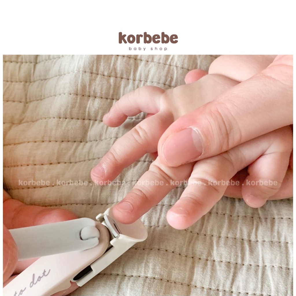 Set bấm móng tay kèm dũa cao cấp cho bé Dottodot x Bocas Hàn Quốc