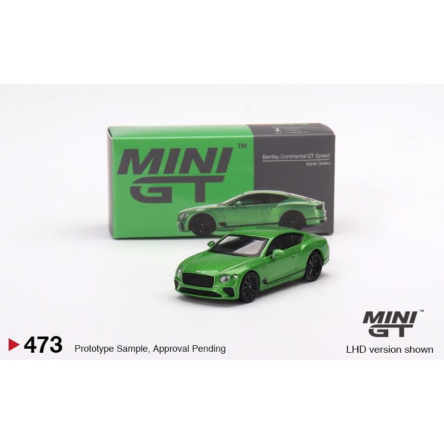 Mô hình ô tô Bentley Continental GT Speed 2022 Apple Green 1/64 MiniGT