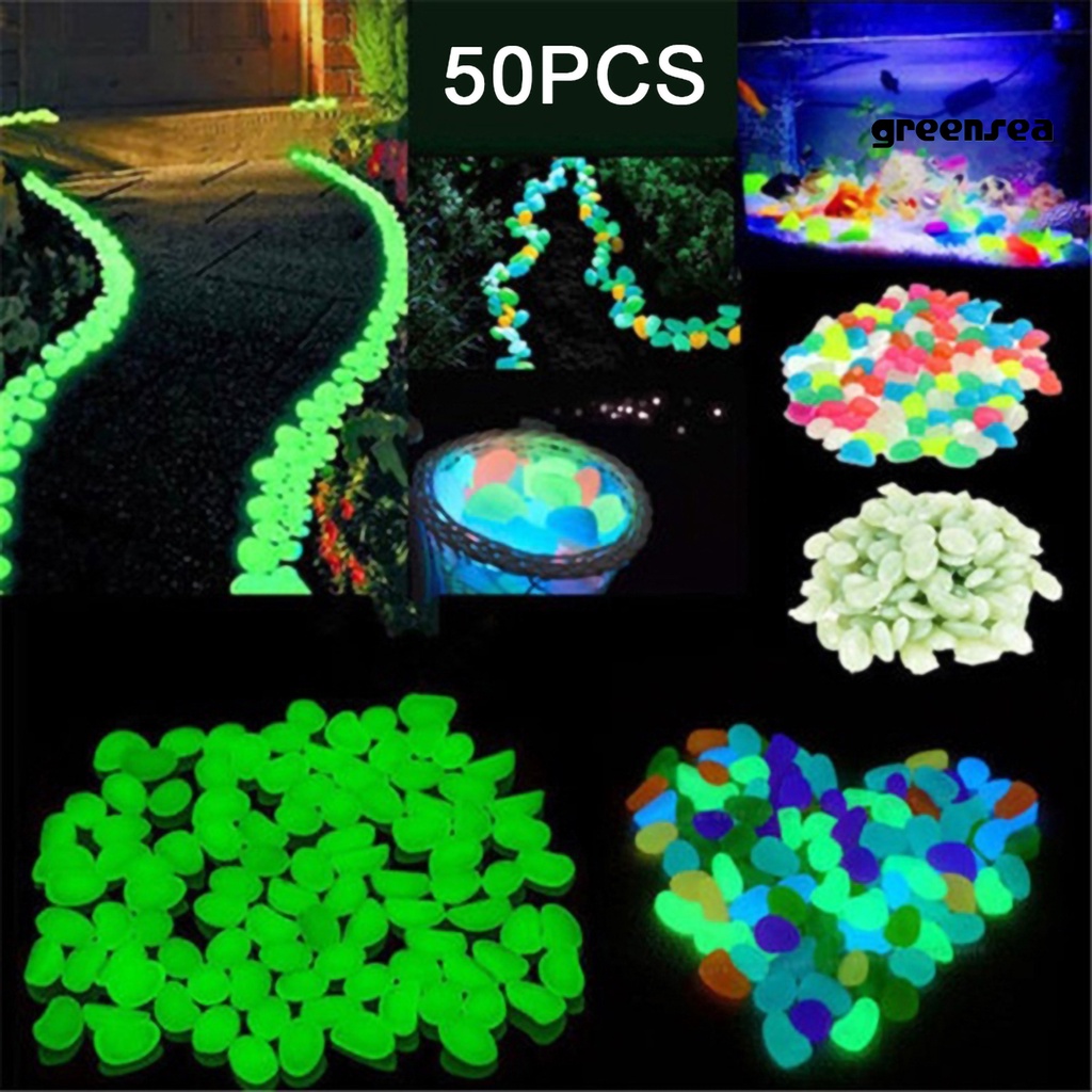 Set 50 Viên Đá Cuội Phát Sáng Dùng Để Trang Trí Bể Nuôi Cá