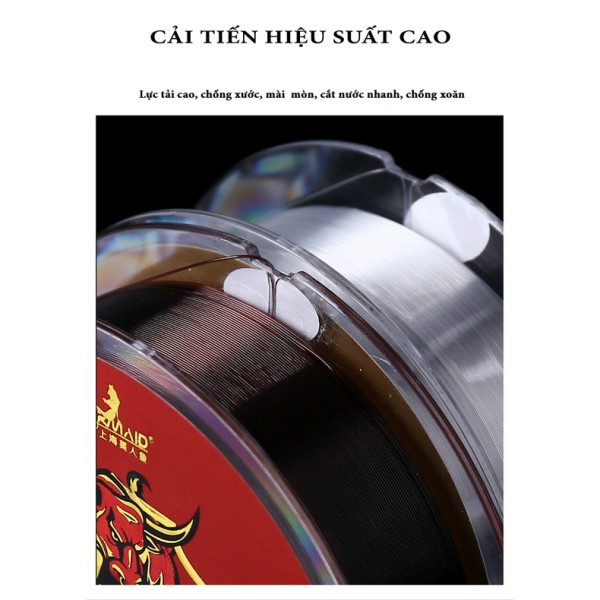 Cước Trục, Thẻo Thiết Ngưu Chính Hãng Cuộn 100m - Dây Câu Cá Săn Hàng