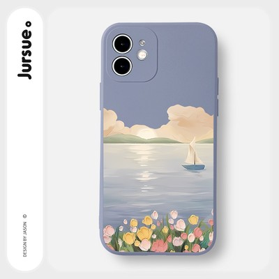 Ốp lưng JURSUE mềm chống sốc hình dễ thương đẹp độc lạ Cho iPhone 17 16 15 14 13 12 11 Pro Max SE 2020 X XR XS ip 8 7 Plus Y2885