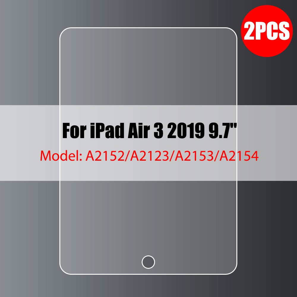 Set 2 Kính Cường Lực Bảo Vệ Màn Hình Cho Ipad Pro 12.9 11 M2 Air 4 5 12.9 9th 10.2 10.5 4 Mini 6 5 3 2 2021 2020