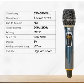 MICRO KARAOKE KHÔNG DÂY BD/MV01