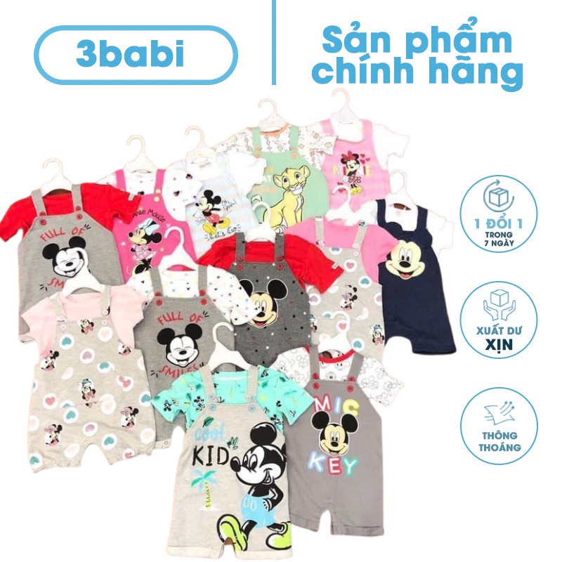 Body Yếm Mickey siêu đáng yêu cho các bé từ 3 tháng đến 24 tháng