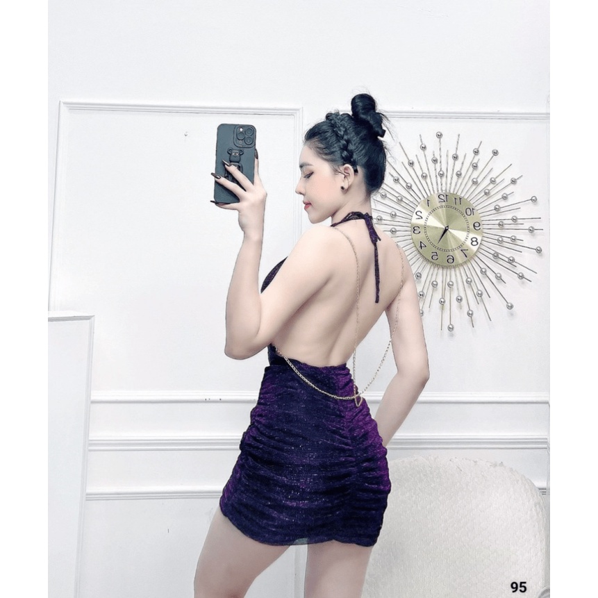 (MẫuMới-FreeShip) Đầm Xốp Dập Li Cực Hot, Phối Màu Siêu Tươi Trẻ Thiết Kế Ôm Form Body Siêu Xinh, Đi Chơi - Đi Dự Tiệc C