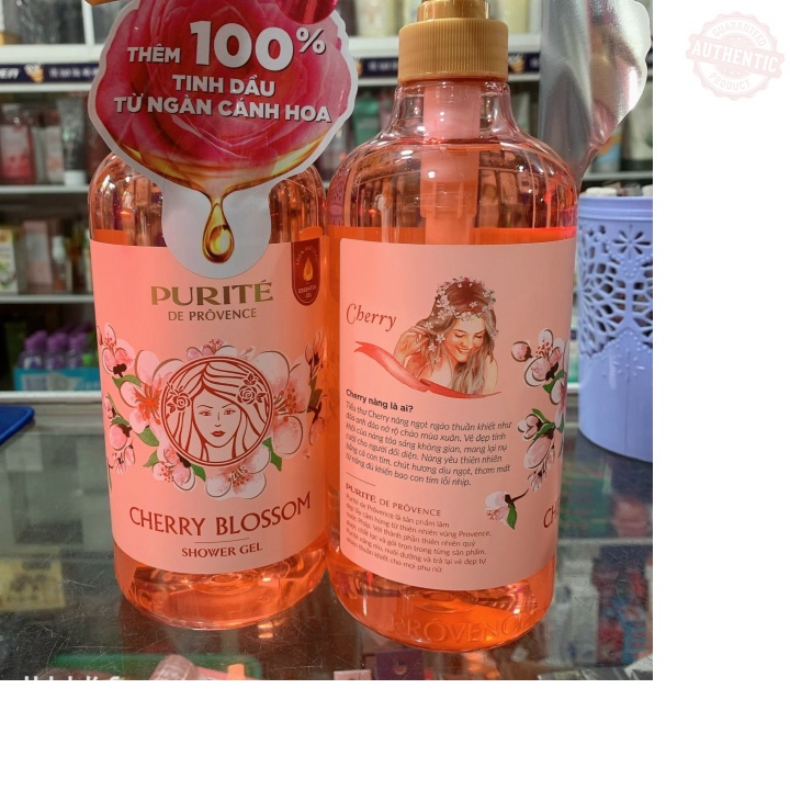 Sữa Tắm Giữ Ẩm PURITE PROVENCE 850ml ( Hoa Anh Đào )