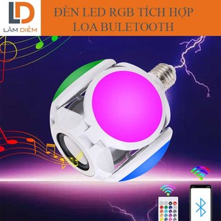 BÓNG ĐÈN LED RGB CÓ REMOTE TÍCH HỢP LOA BLUETOOTH 4.0 CQ9