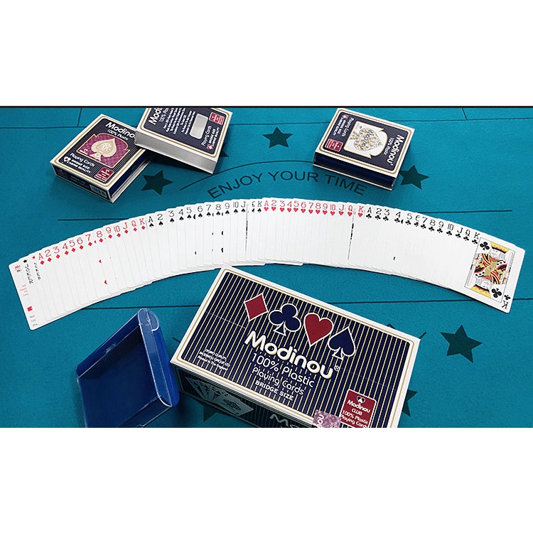 BN 55, Bộ bài tây nhựa tiến lên, phỏn Modinou bền đẹp cao cấp chống nước 100% nhựa